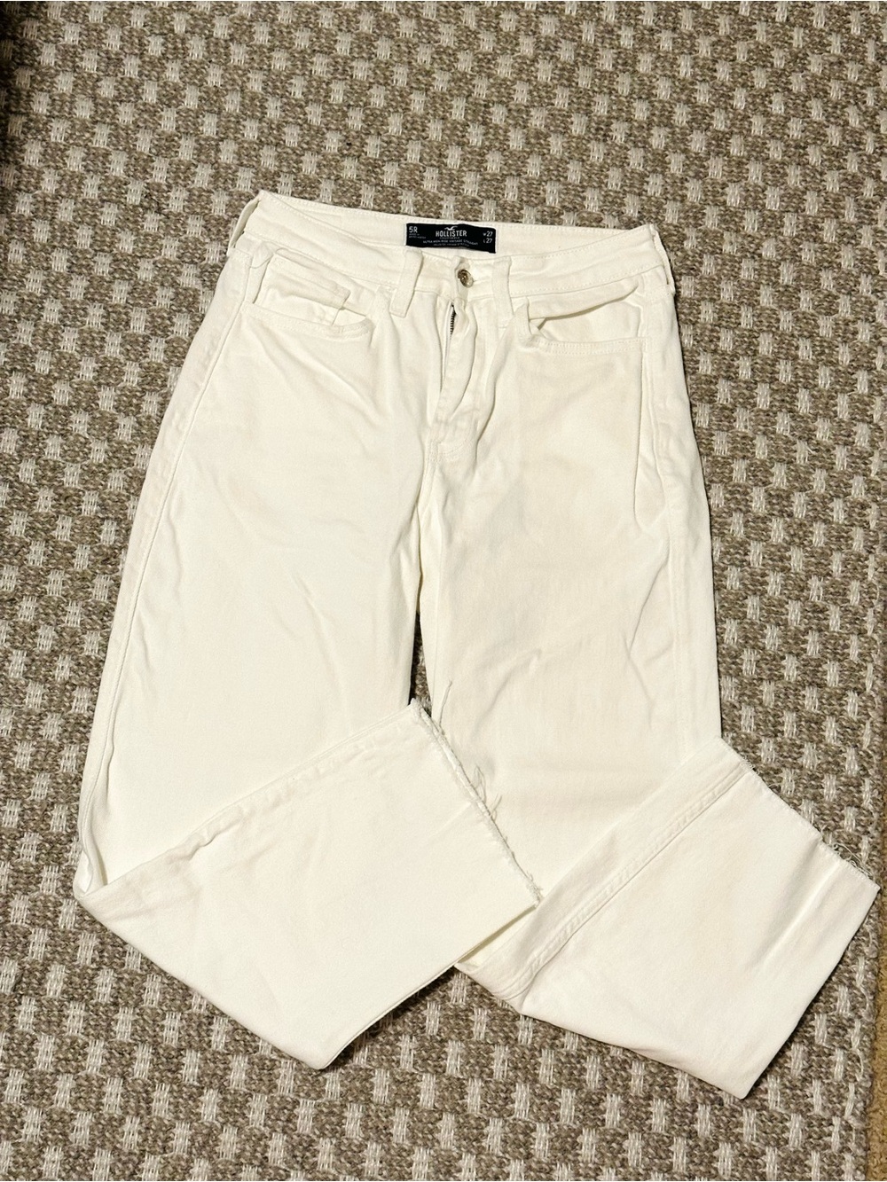 Hollister White Mom Jeans